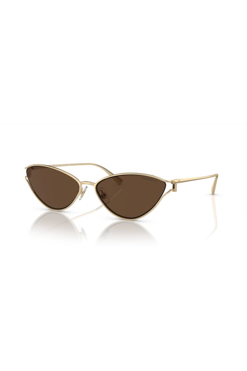 Tiffany Women's Cat's Eye Sunglasses - Pale Gold - 61mm Lens - Image 1